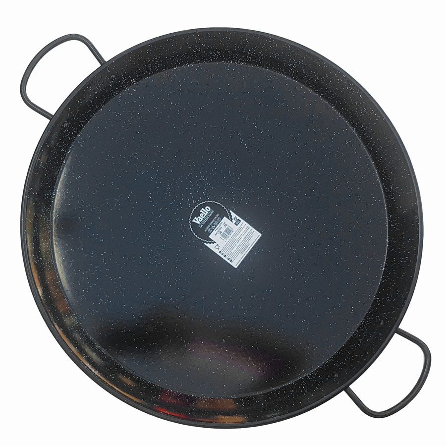 The Paella Company 70cm Enamelled Steel Paella Pan Vaello "La